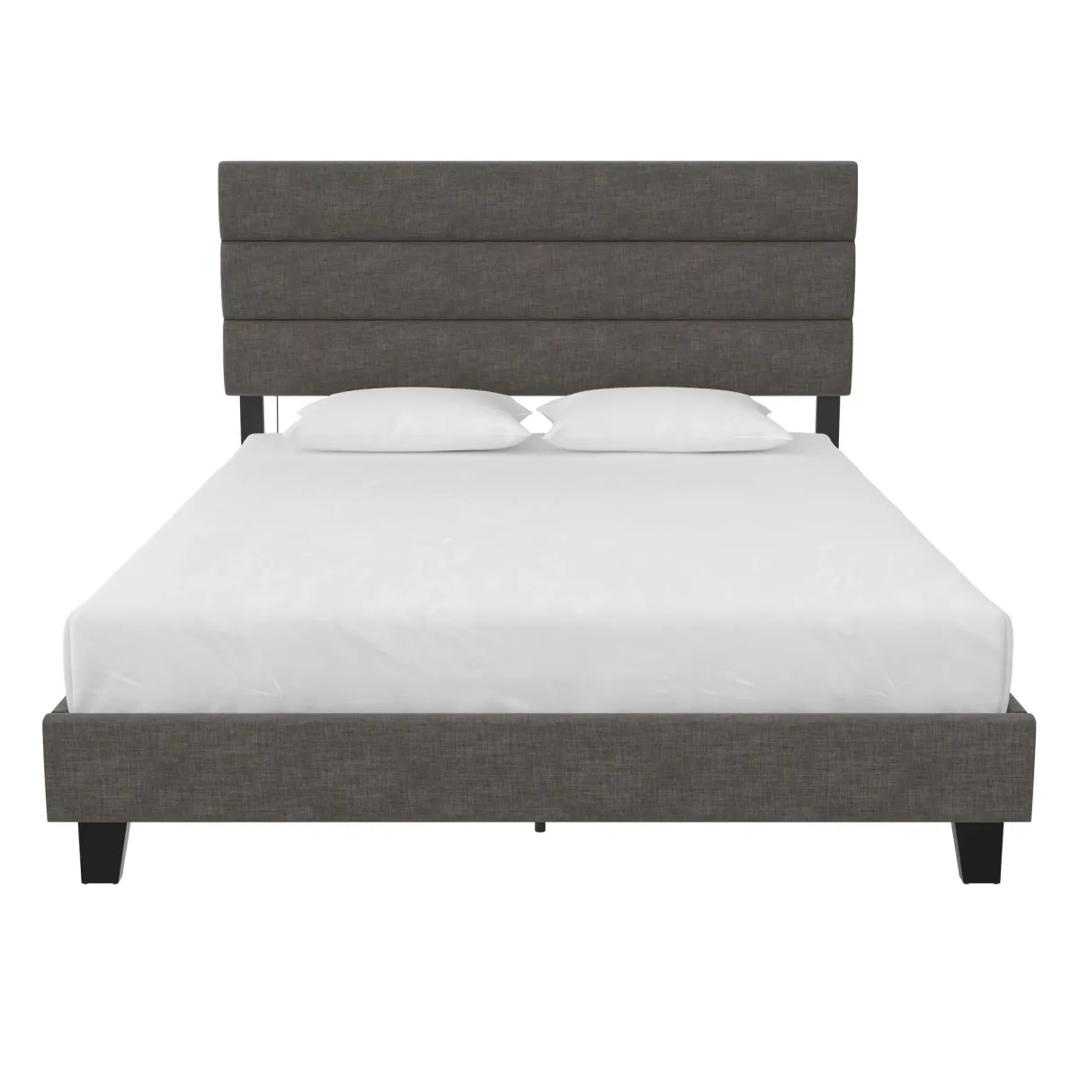 Paloma Upholstered Bed with Tufted Headboard and USB Port