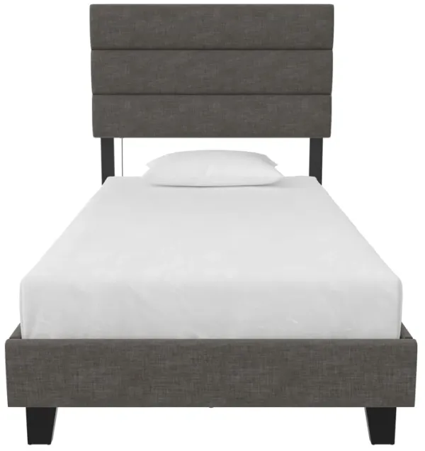 Paloma Upholstered Bed with Tufted Headboard and USB Port