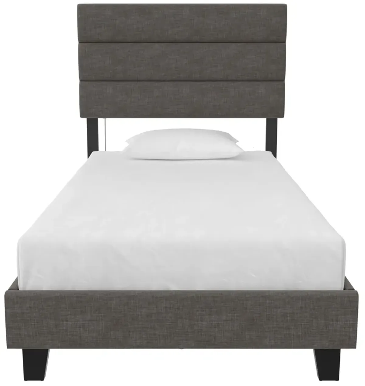 Paloma Upholstered Bed with Tufted Headboard and USB Port