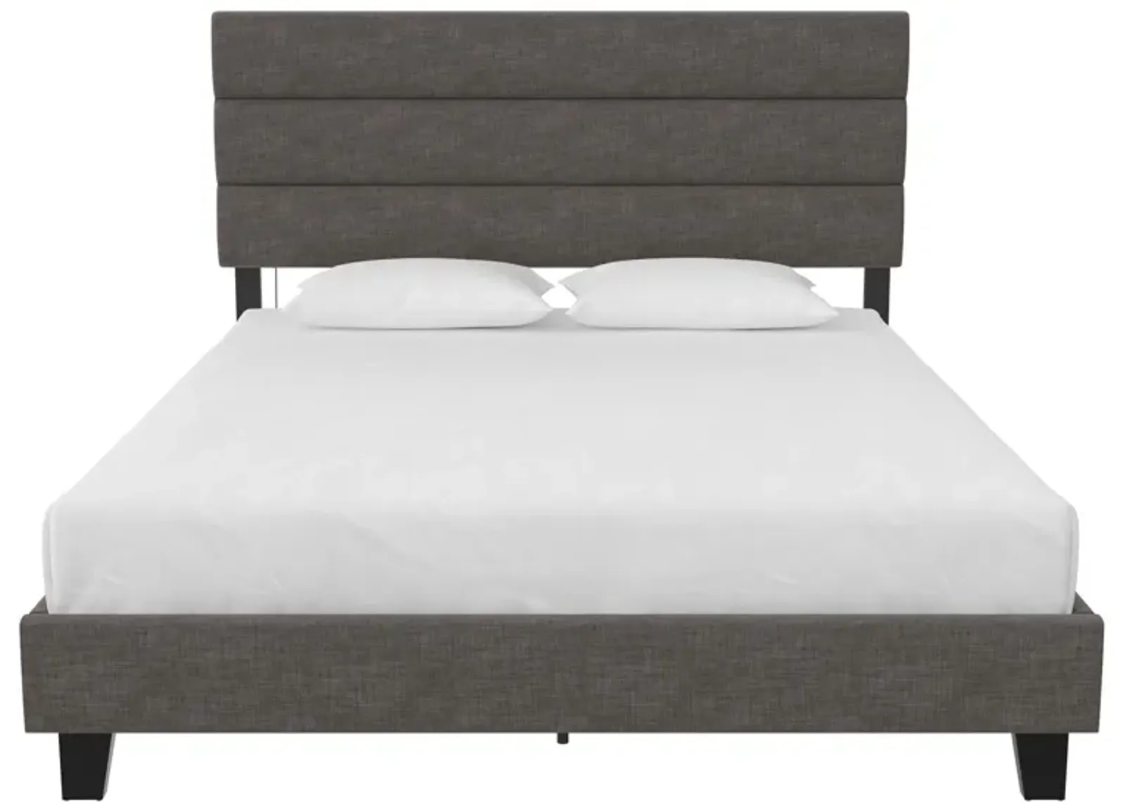 Paloma Upholstered Bed with Tufted Headboard and USB Port