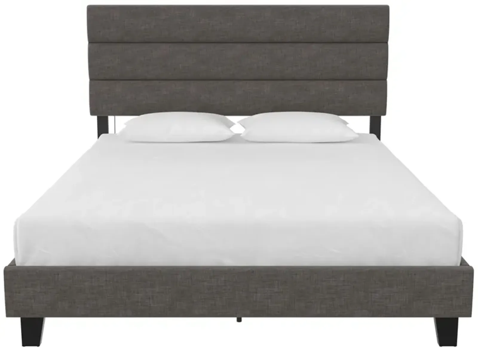 Paloma Upholstered Bed with Tufted Headboard and USB Port