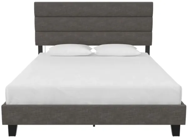 Paloma Upholstered Bed with Tufted Headboard and USB Port