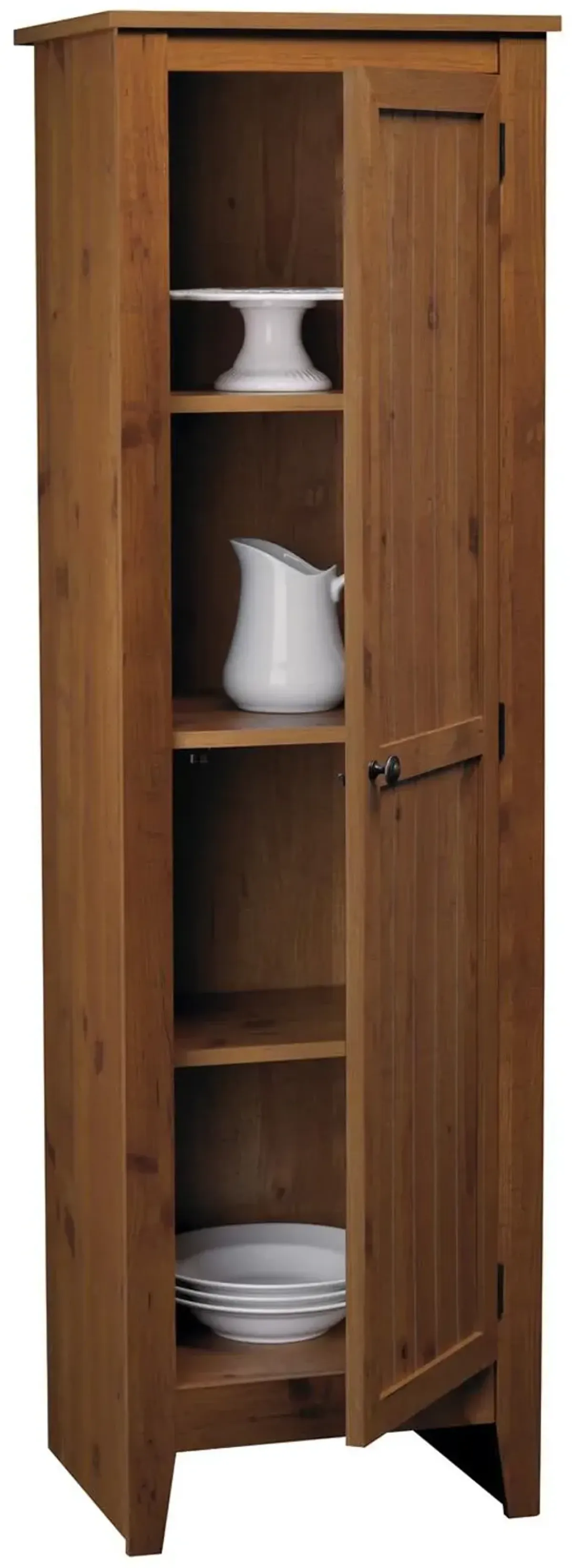 Milford 60 Inch Single Door Storage Pantry Cabinet with 4 Shelves