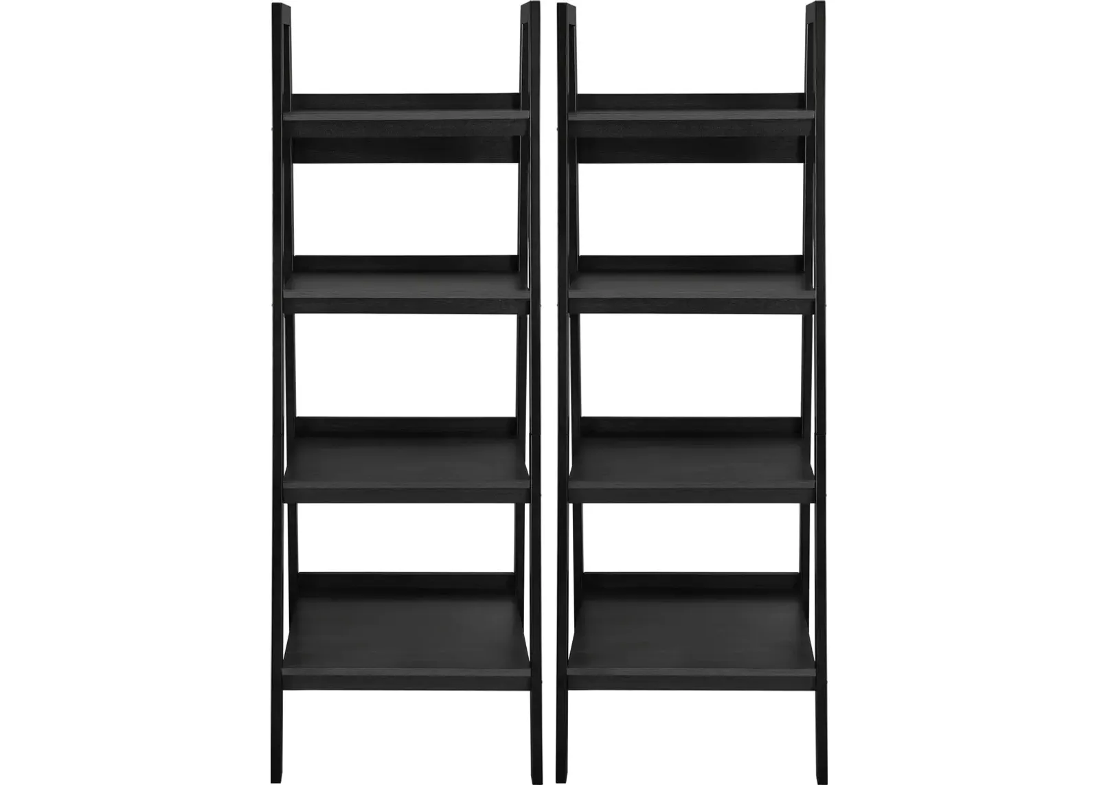 Lawrence 4 Shelf Ladder Bookcase Bundle, Set of 2