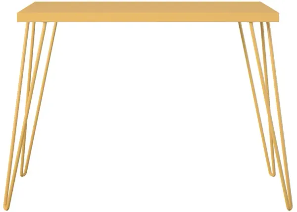 Owen Retro Computer Desk with Large Worksurface and Hairpin Legs