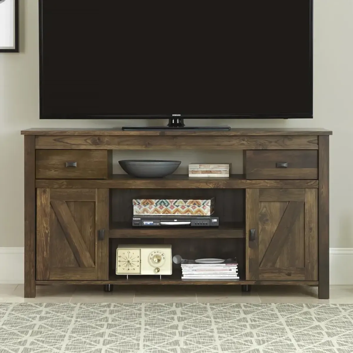 Farmington Rustic Farmhouse TV Stand for TVs up to 60 Inch