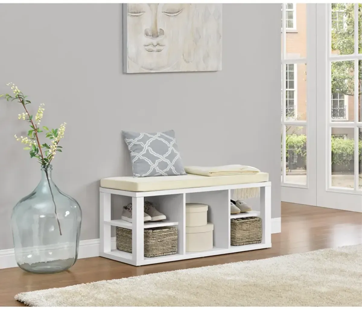 Parsons Multipurpose Storage Bench with Foam Cushion