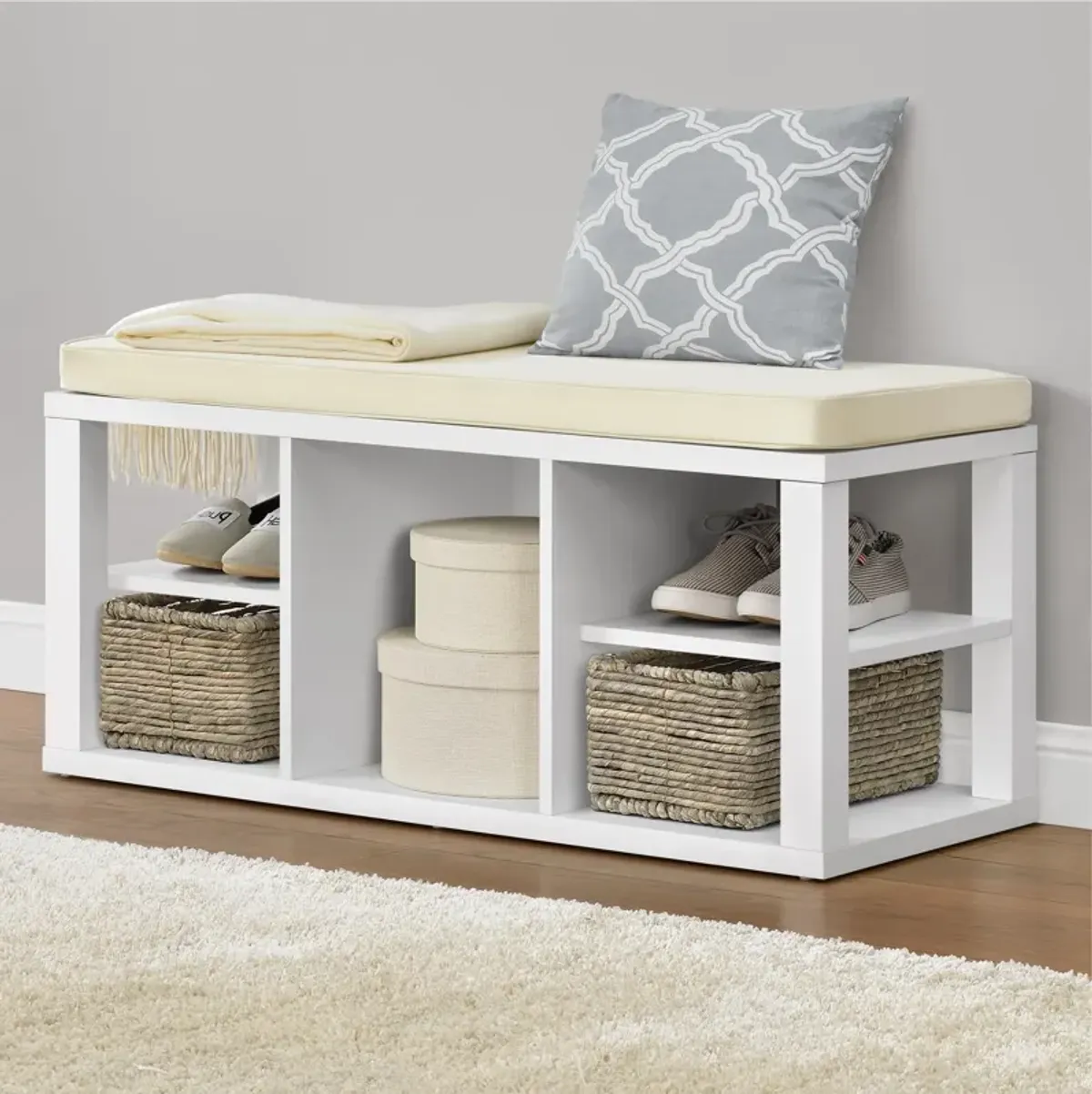 Parsons Multipurpose Storage Bench with Foam Cushion