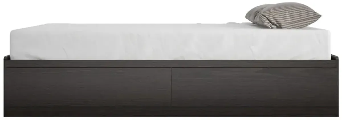 Platform Bed with 2 Large Storage Drawers and No Box Spring Required