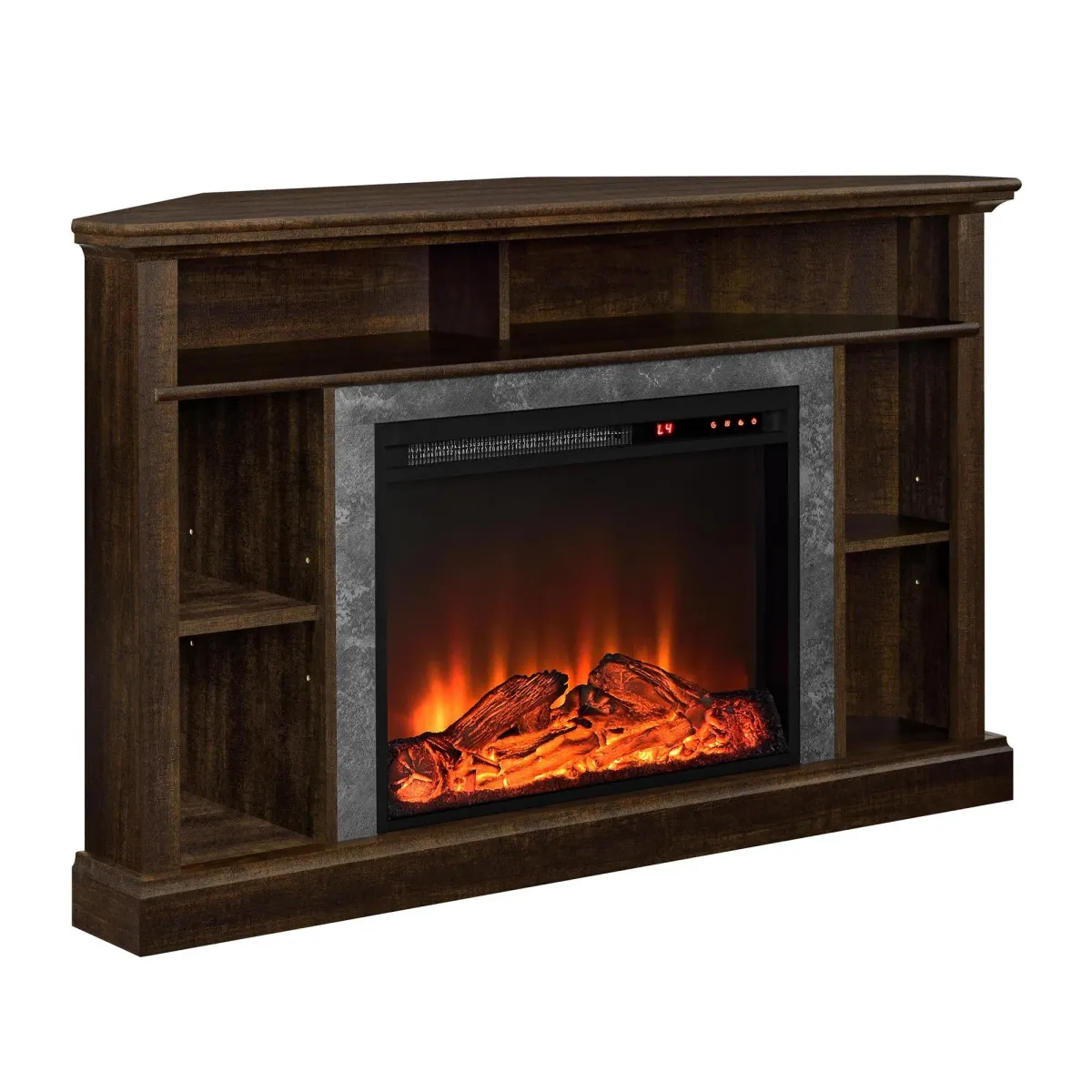 Overland Electric Corner Fireplace for TVs up to 50 Inches