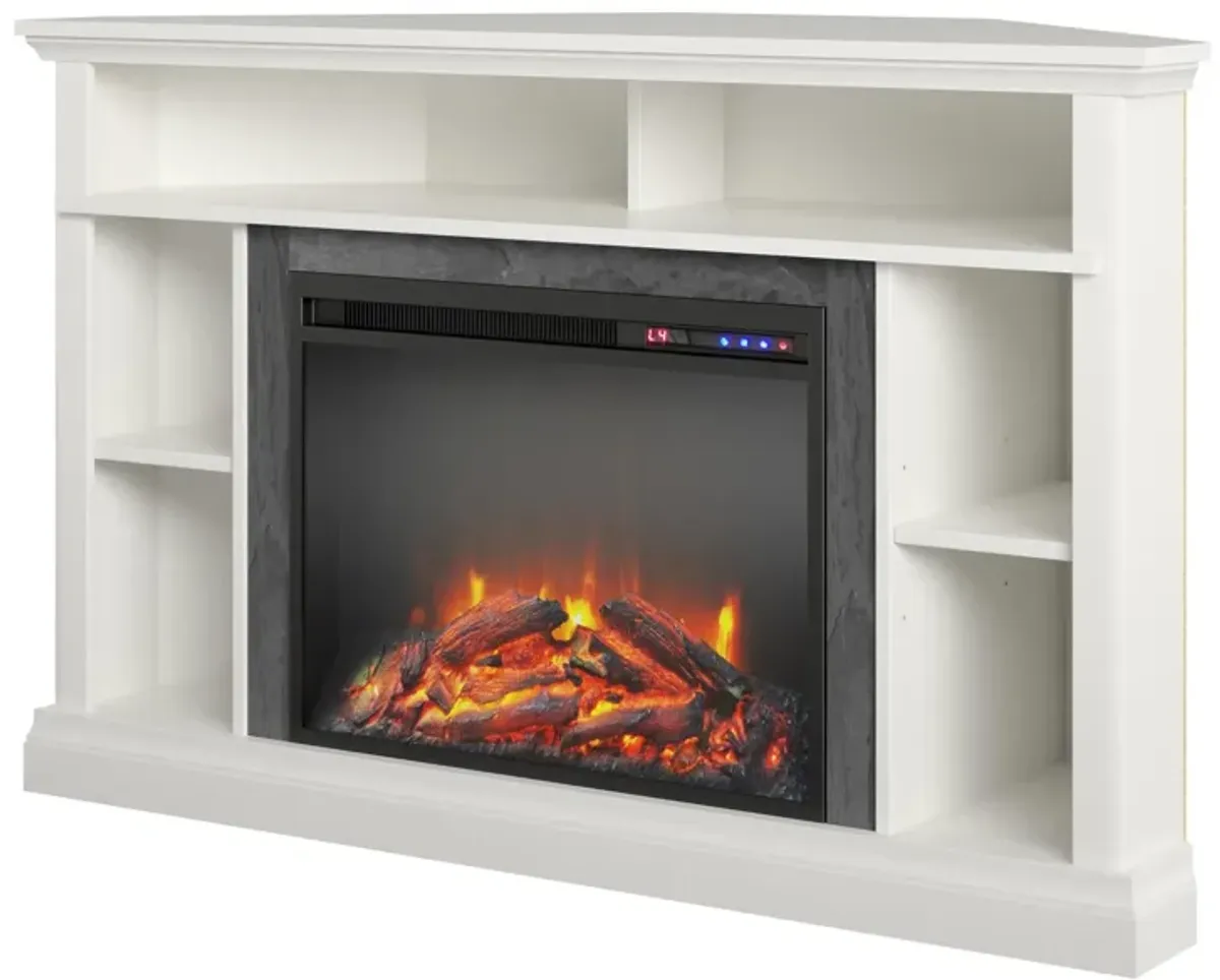 Overland Electric Corner Fireplace for TVs up to 50 Inches