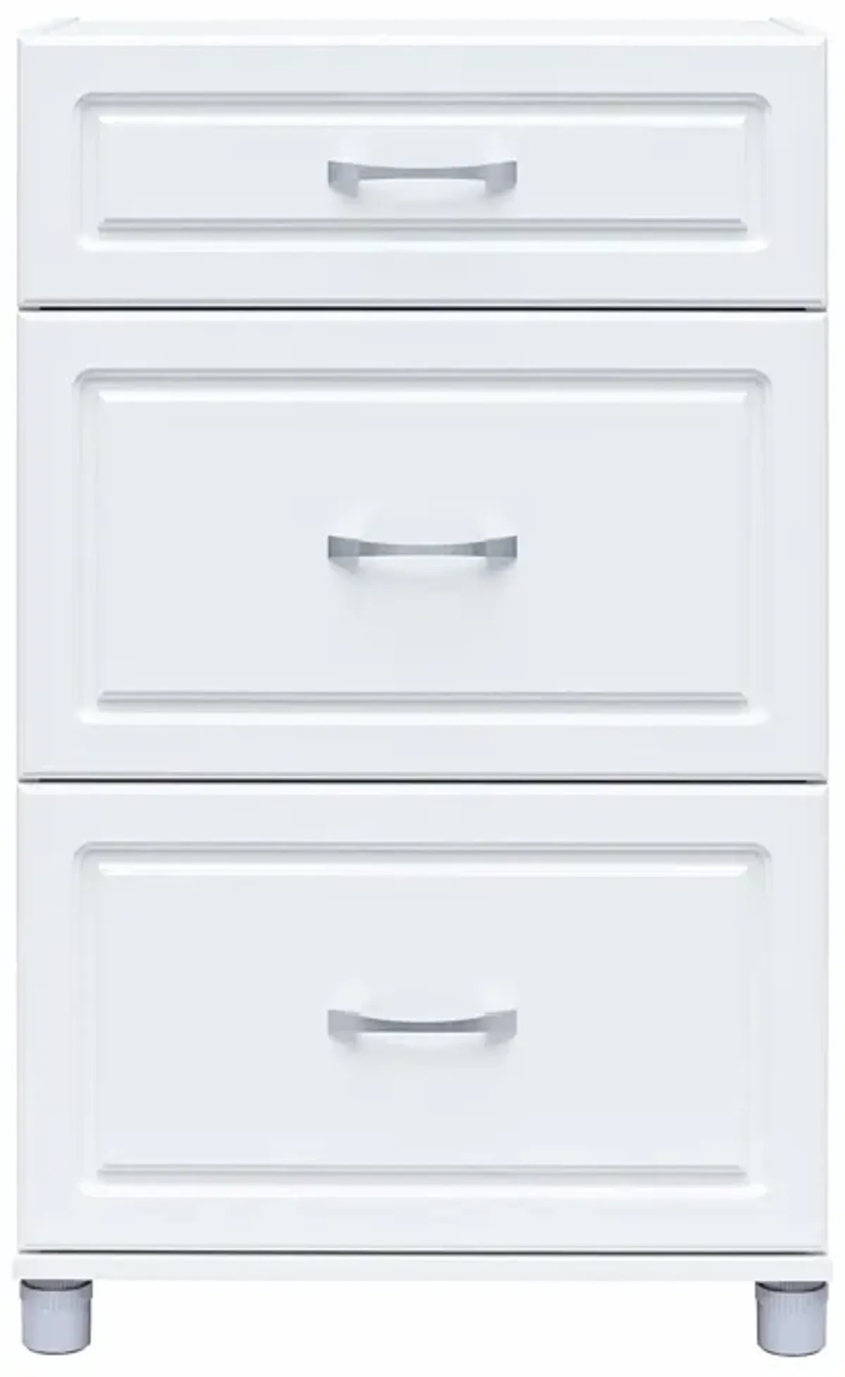 Kendall 24 Inch Multipurpose 3 Drawer Base Storage Cabinet