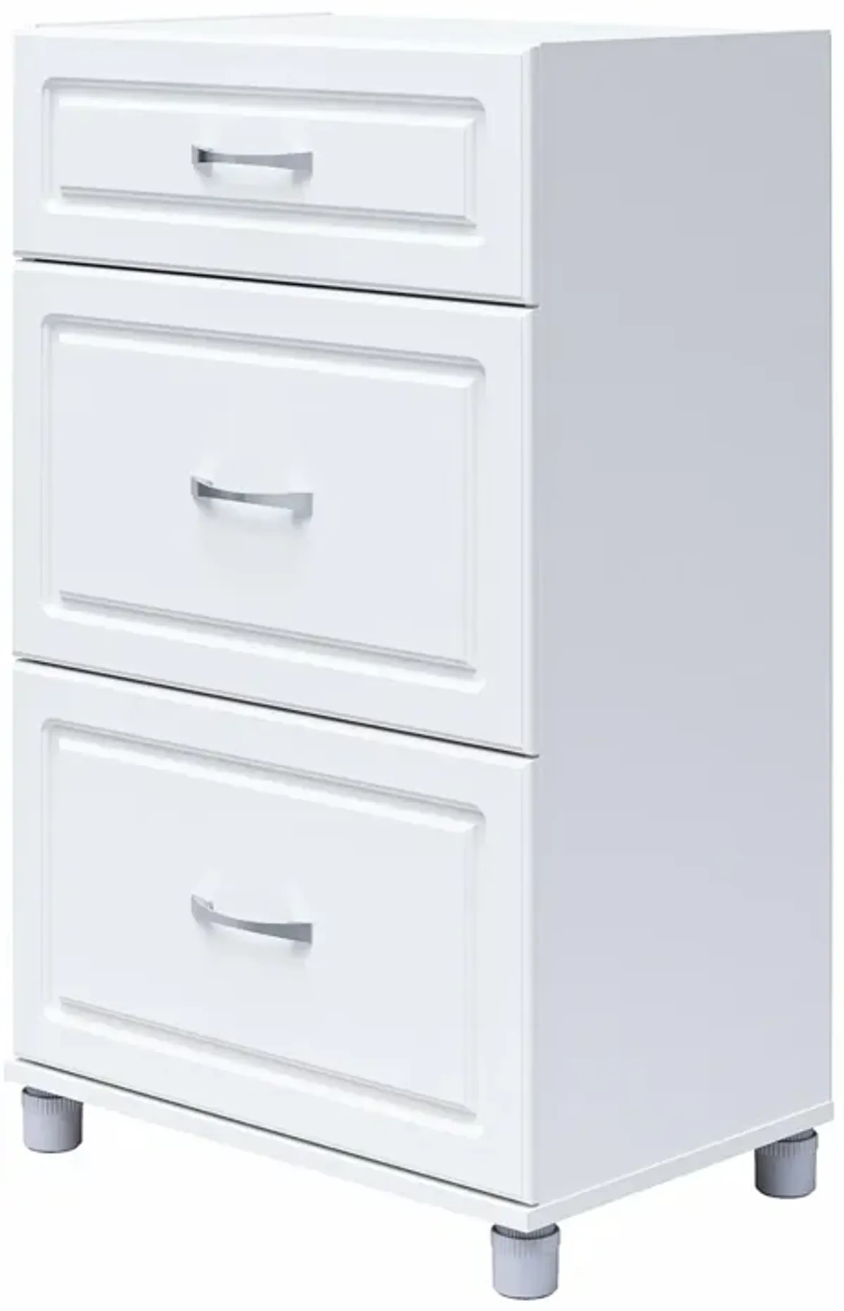 Kendall 24 Inch Multipurpose 3 Drawer Base Storage Cabinet