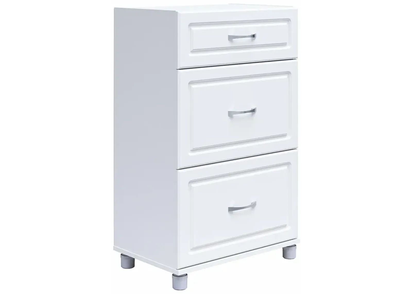 Kendall 24 Inch Multipurpose 3 Drawer Base Storage Cabinet