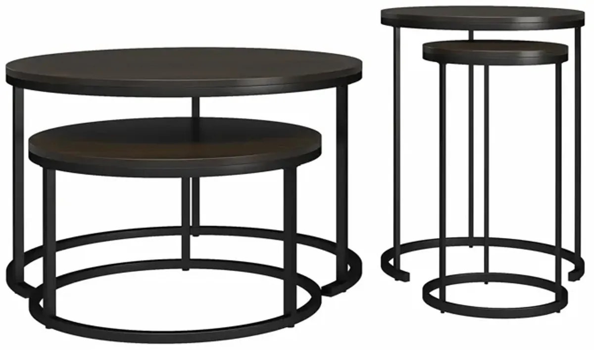 Camdale Nesting Coffee Table and End Table 4 Piece Set