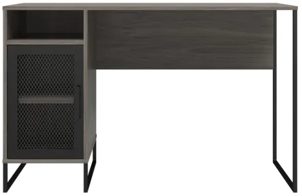 Purdue Single Pedestal Computer Desk with Mesh Door