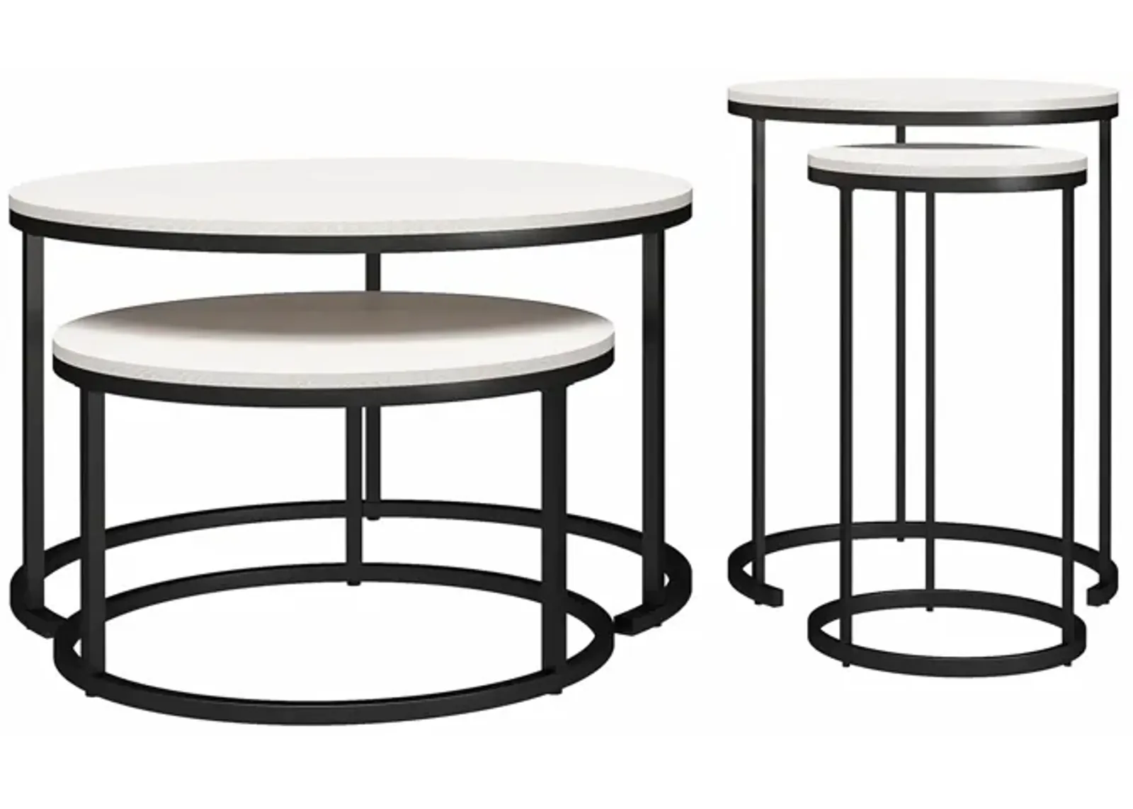 Camdale Nesting Coffee Table and End Table 4 Piece Set