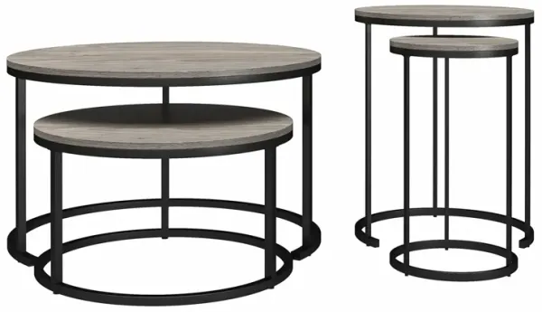Camdale Nesting Coffee Table and End Table 4 Piece Set