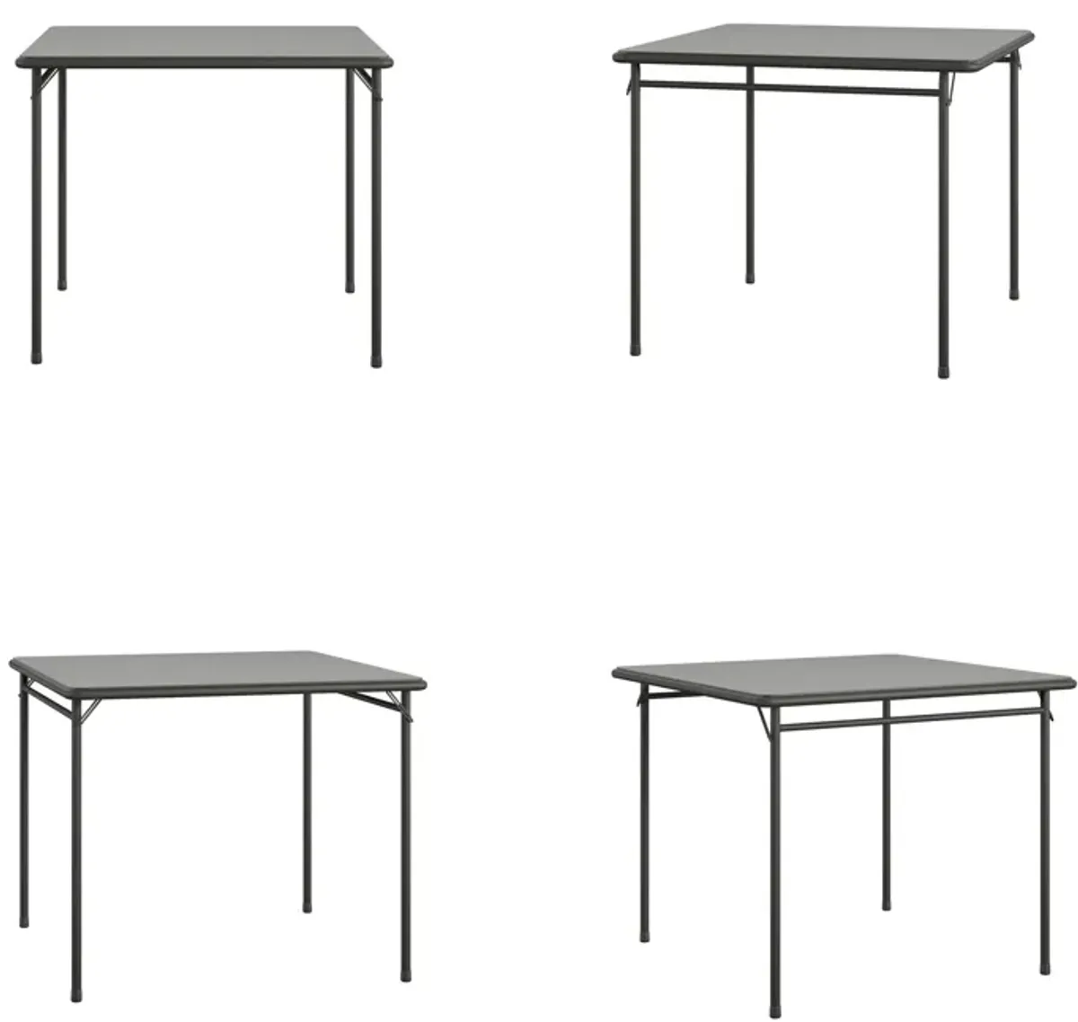 34 Inch x 34 Inch Square Vinyl Top Folding Card Table