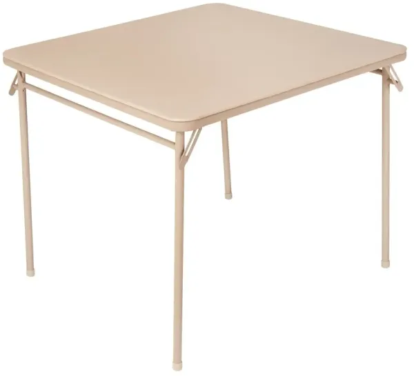 34 Inch x 34 Inch Square Vinyl Top Folding Card Table