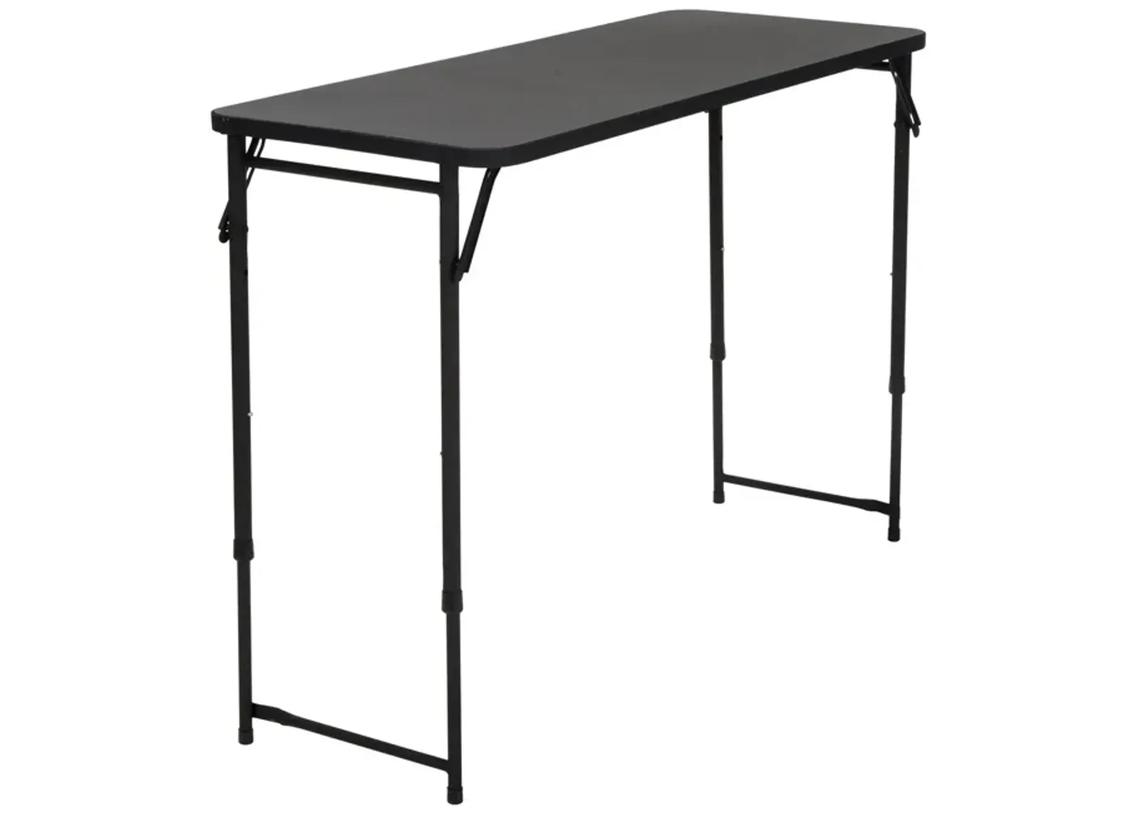 20 Inch x 48 Inch Adjustable Plastic Top Serving Folding Table