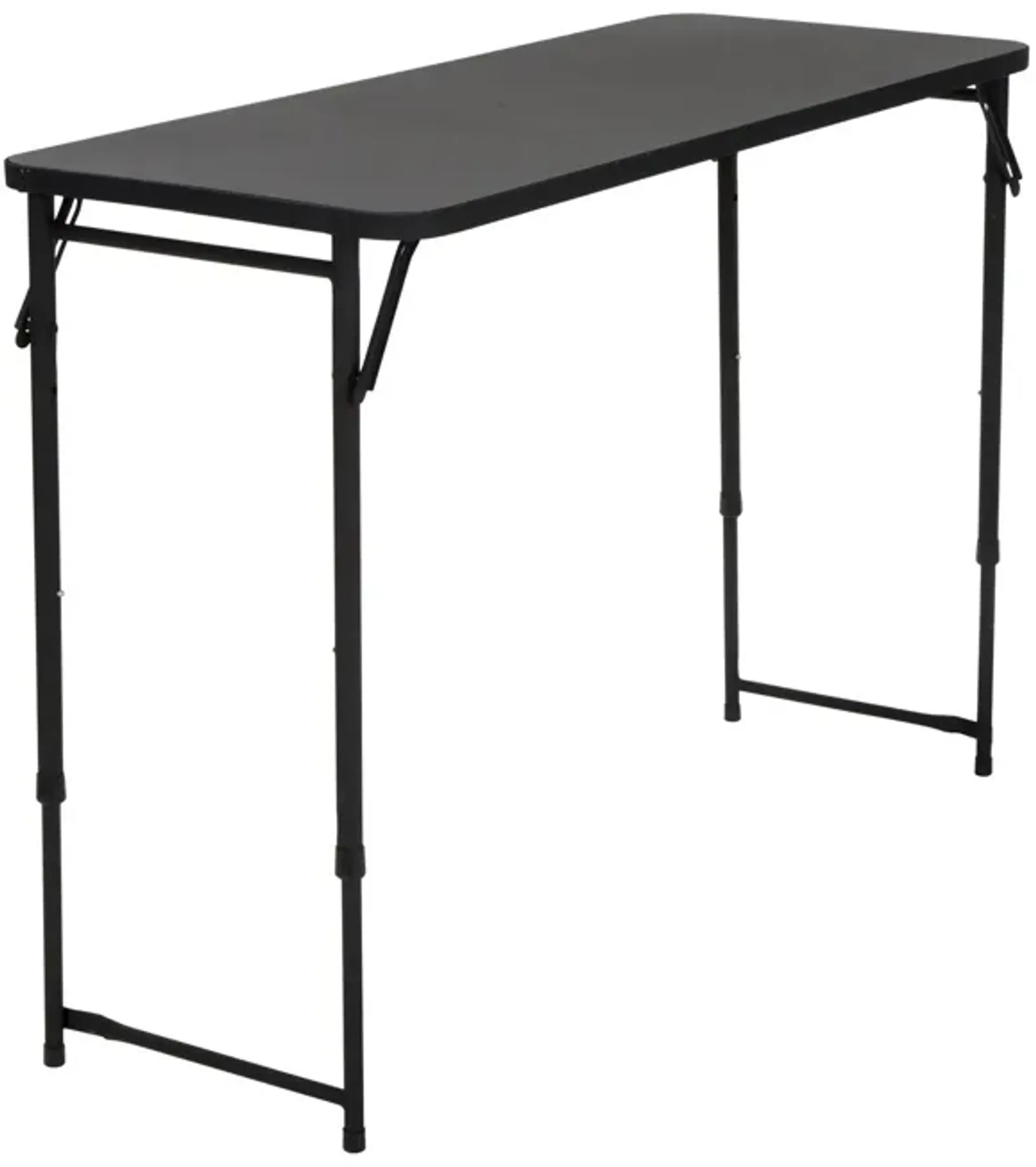 20 Inch x 48 Inch Adjustable Plastic Top Serving Folding Table