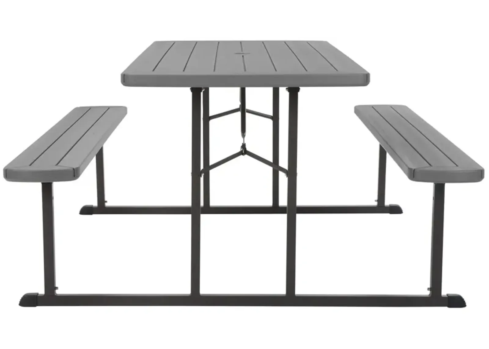 Outdoor 6 Foot Folding Picnic Table, Comfortably Seats 8 People