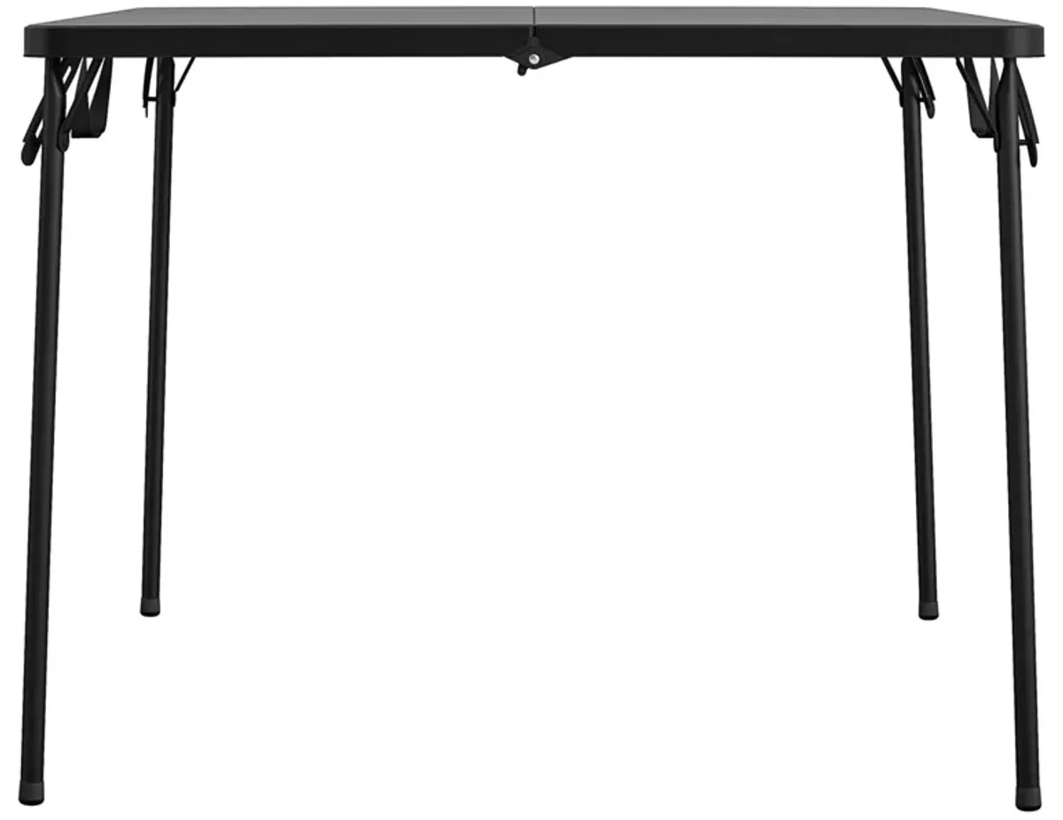 38.5 Inch Indoor and Outdoor Fold-in-Half Card Table with Handle