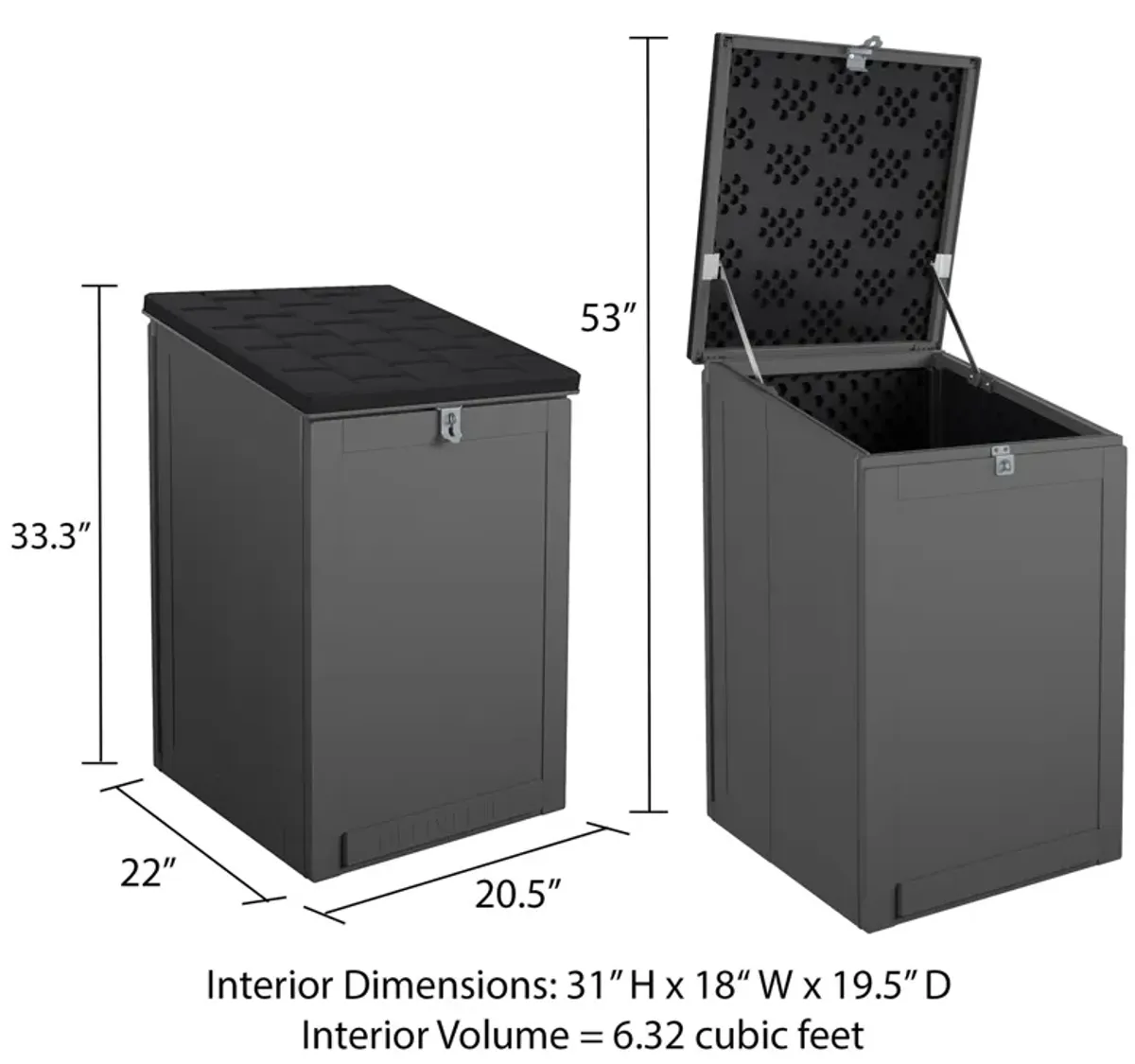 BoxGuard® Large Lockable Package Delivery and Storage Box 6.3 cubic feet