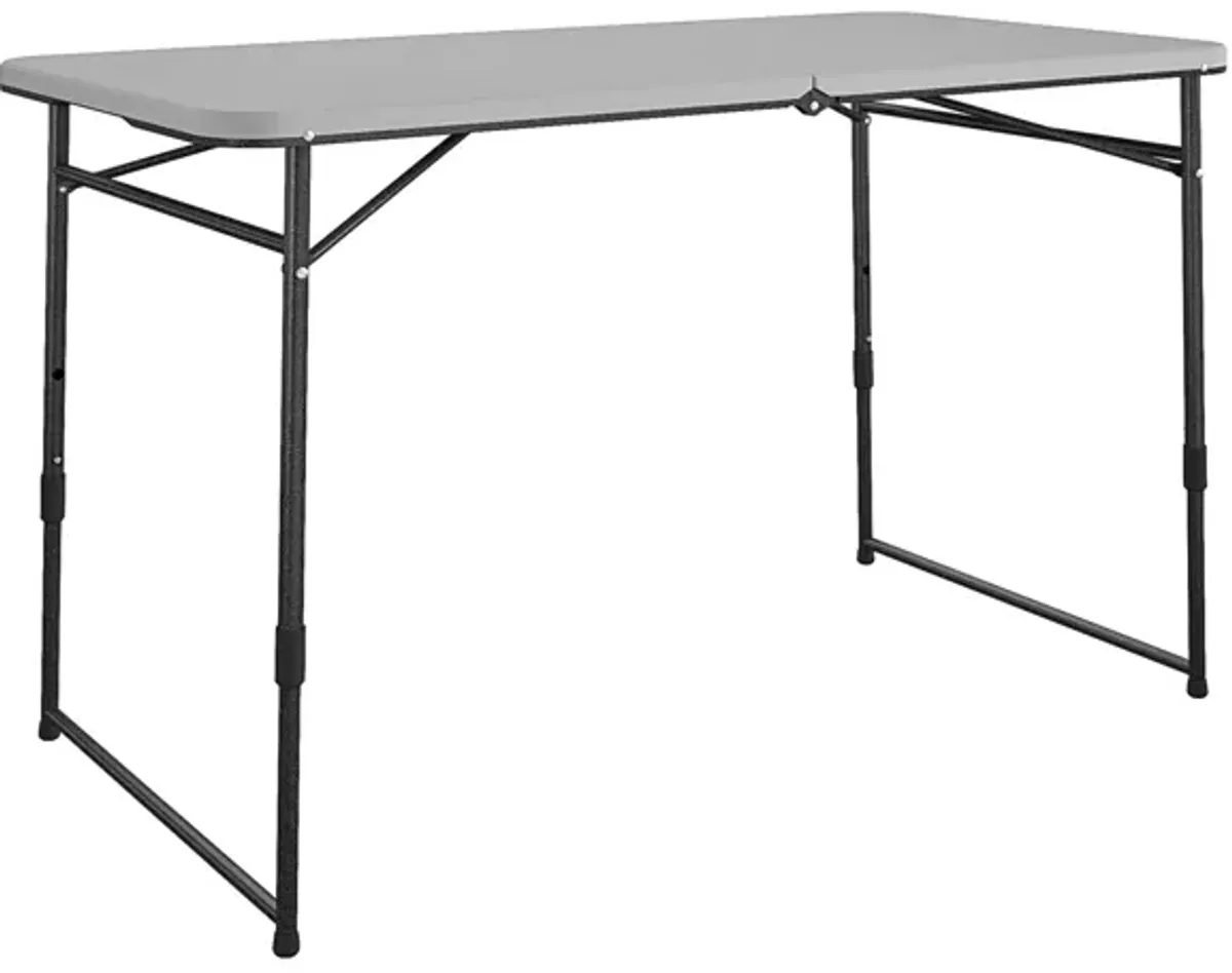 4 ft Fold-in-Half Portable Indoor/Outdoor Utility Table