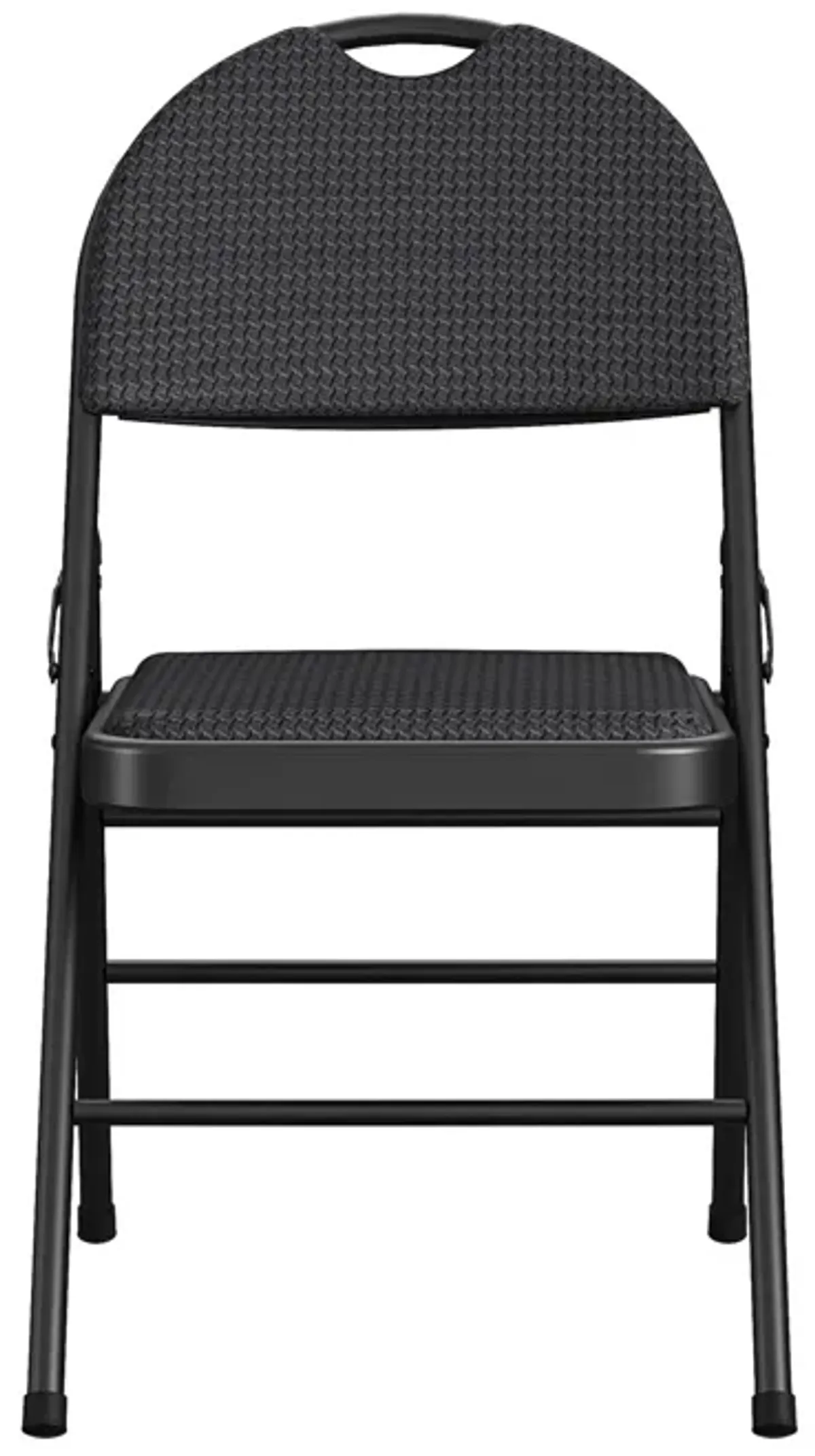 Fabric Padded Metal Triple Braced Folding Chair, Set of 4