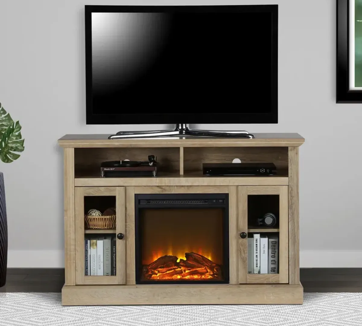 Chicago Electric Fireplace TV Console for TVs up to a 50"