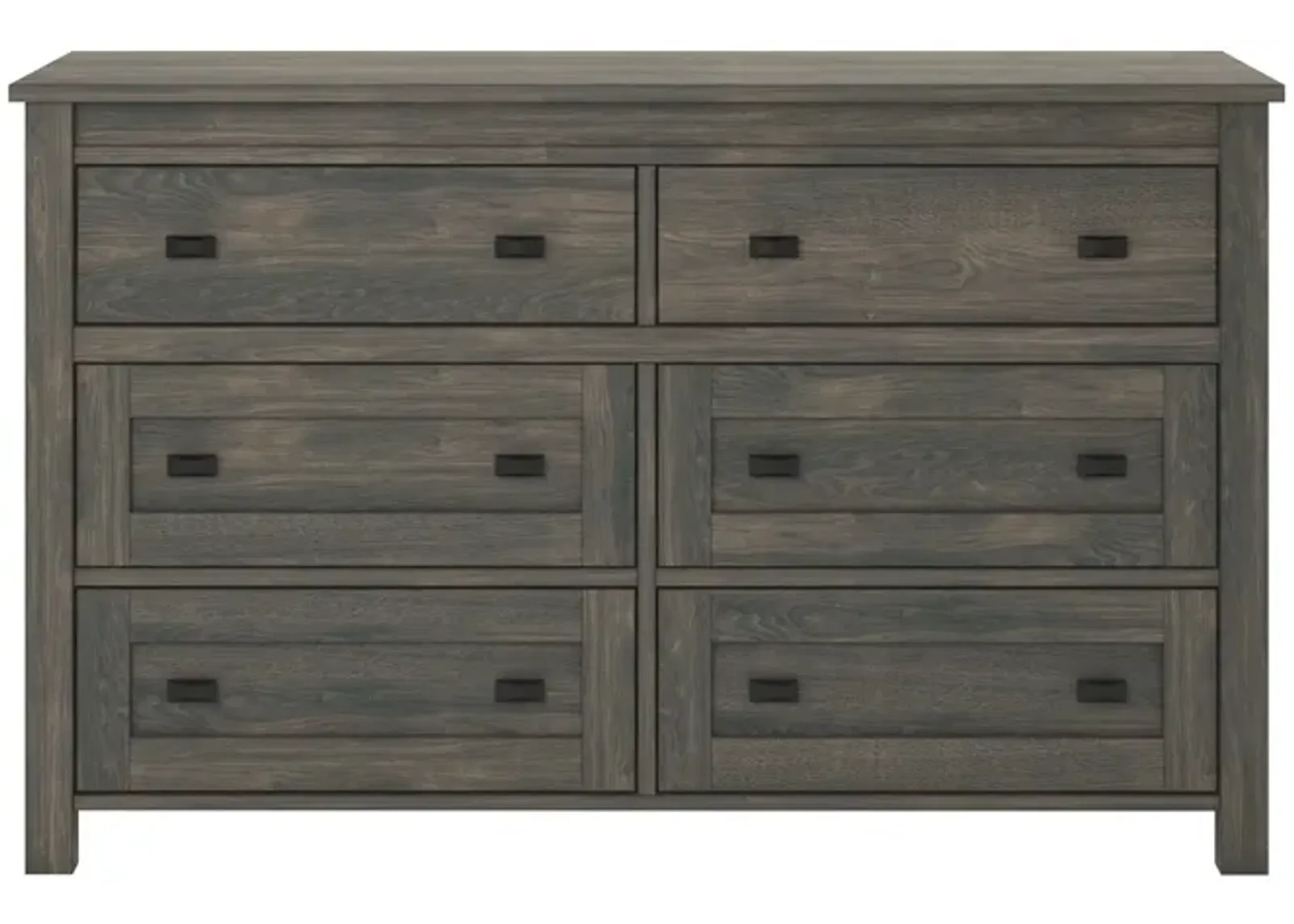 Farmington 6 Drawer Rustic Farmhouse Dresser with Linen Interiors