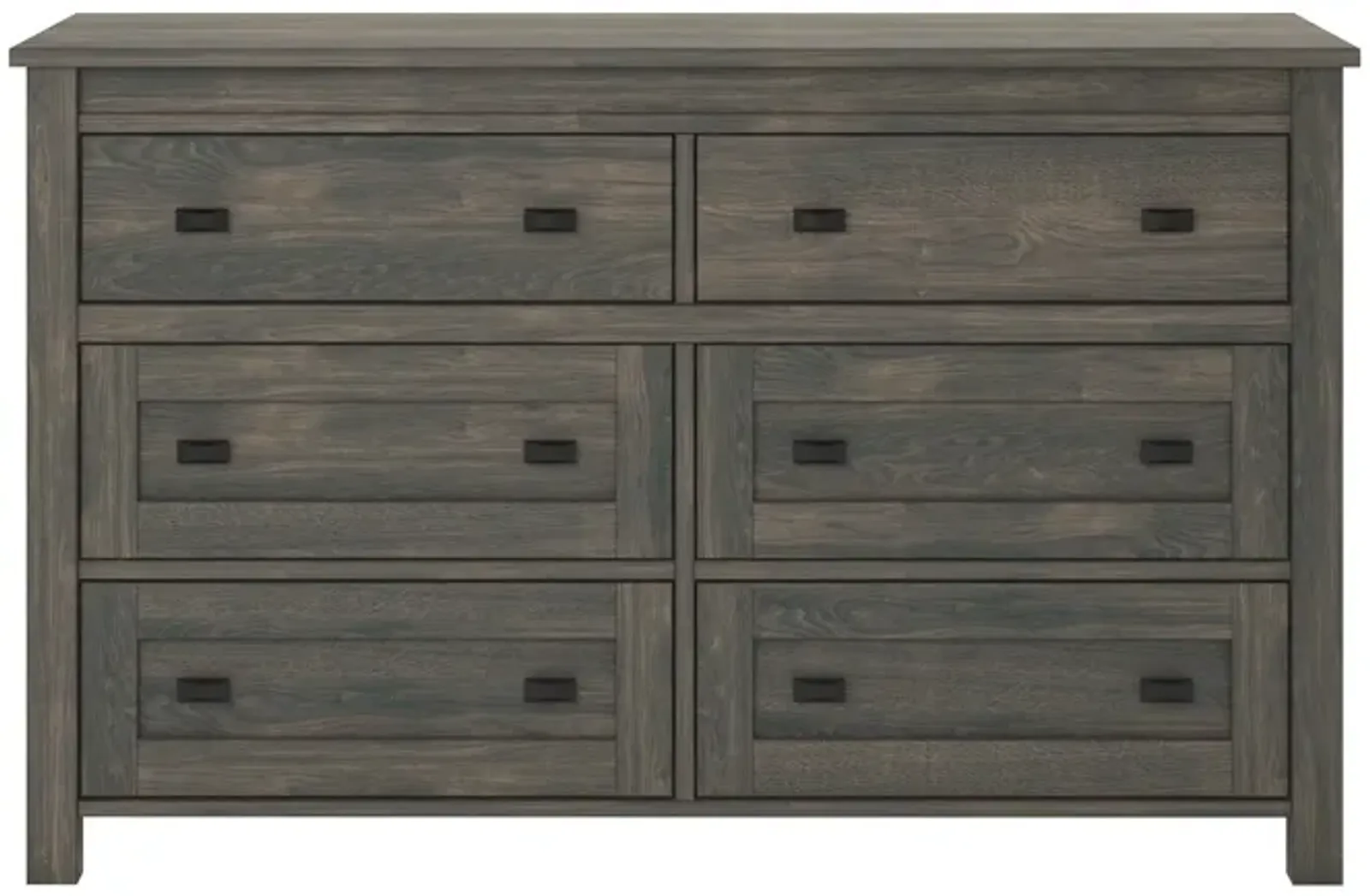 Farmington 6 Drawer Rustic Farmhouse Dresser with Linen Interiors