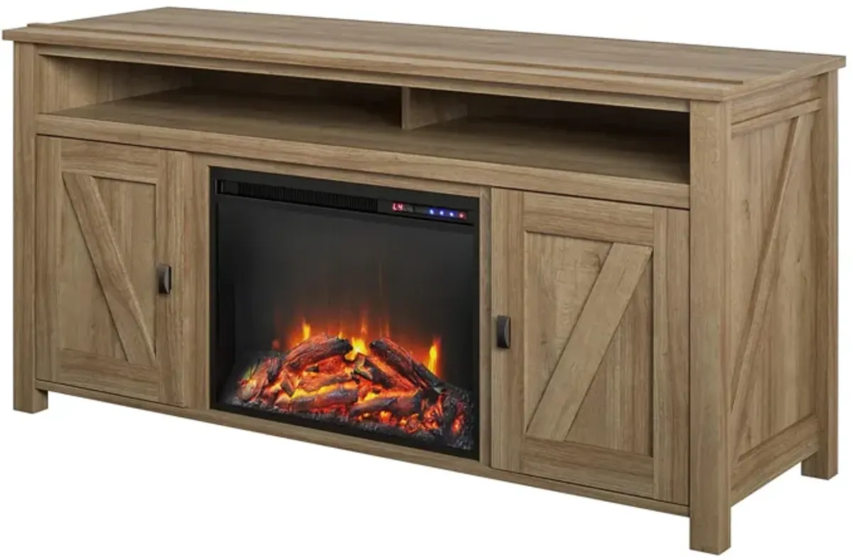 Farmington Electric Fireplace TV Console for TVs up to 60 Inch