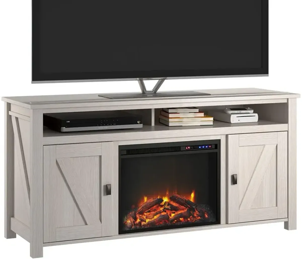 Farmington Electric Fireplace TV Console for TVs up to 60 Inch