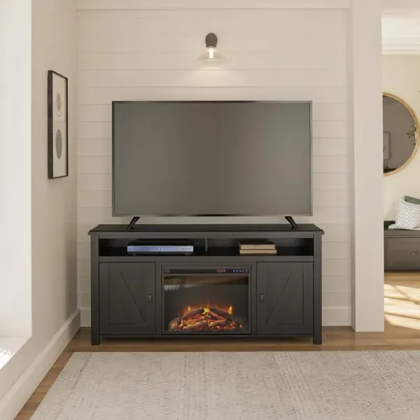 Farmington Electric Fireplace TV Console for TVs up to 60 Inch