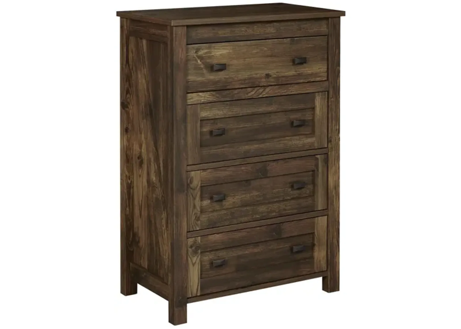 Farmington 4 Drawer Rustic Farmhouse Dresser with Linen Interiors