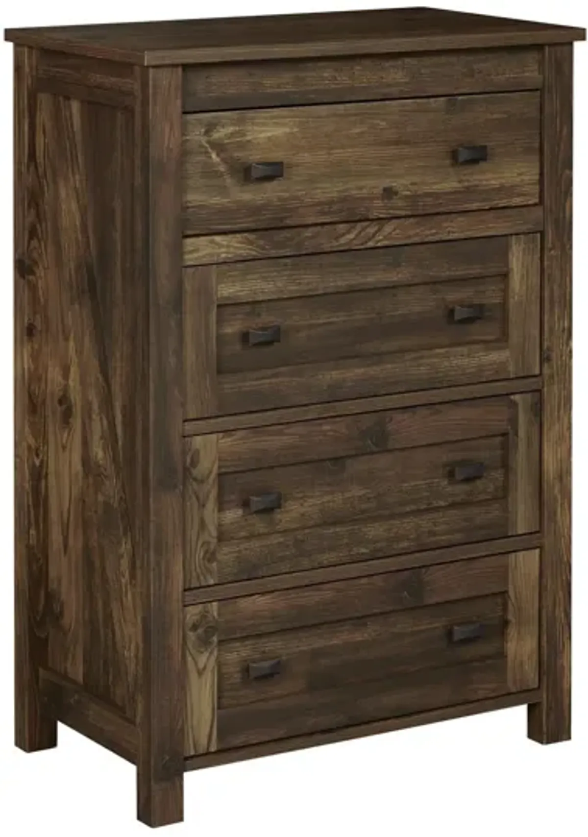 Farmington 4 Drawer Rustic Farmhouse Dresser with Linen Interiors