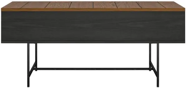 Reznor Lift-Top Coffee Table with Storage and Metal Frame