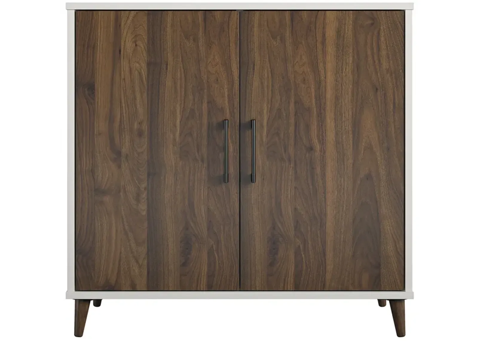 Modern Accent Cabinet with 2 Doors and 4 Storage Shelves