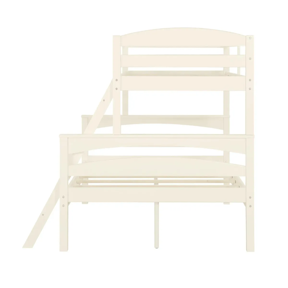 Brady Twin over Full Wooden Bunk Bed Frame with Ladder