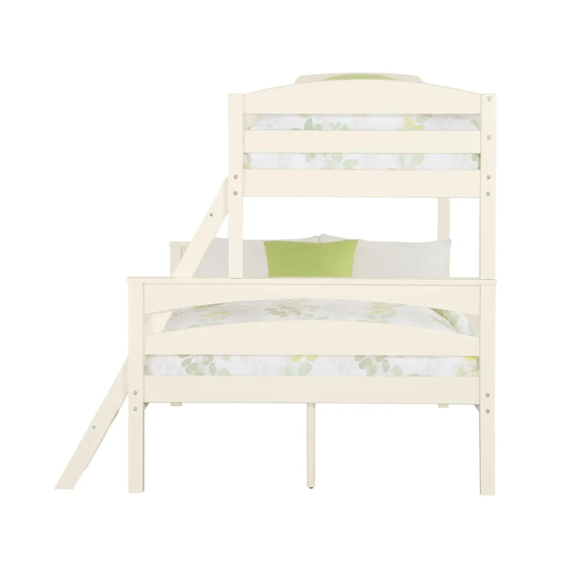 Brady Twin over Full Wooden Bunk Bed Frame with Ladder