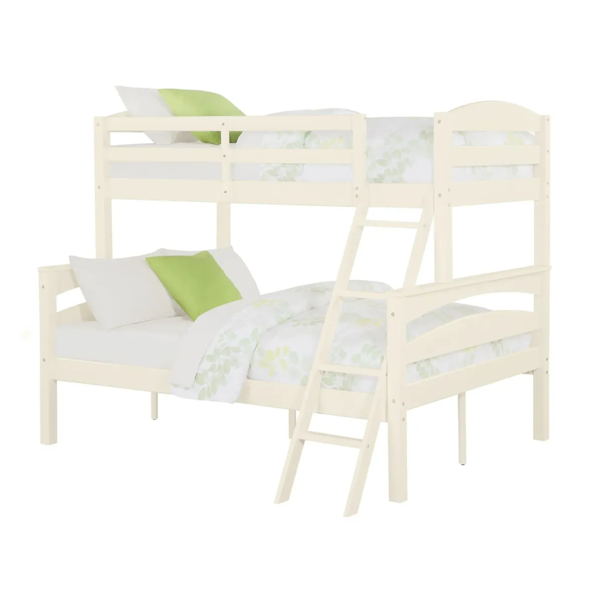 Brady Twin over Full Wooden Bunk Bed Frame with Ladder