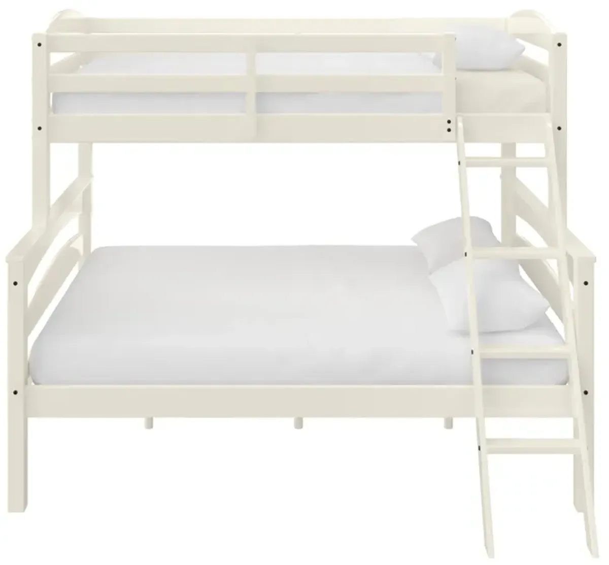 Brady Twin over Full Wooden Bunk Bed Frame with Ladder