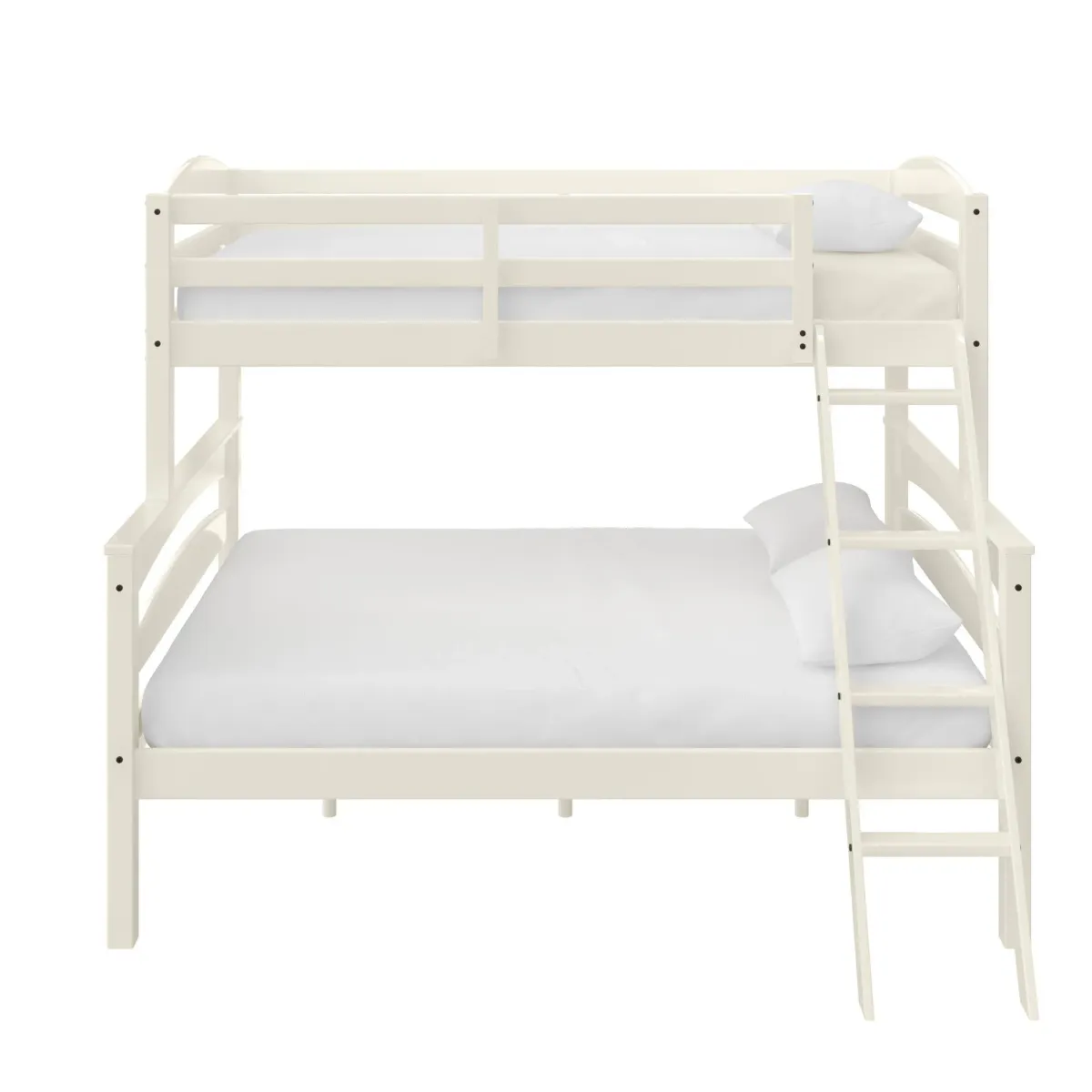 Brady Twin over Full Wooden Bunk Bed Frame with Ladder