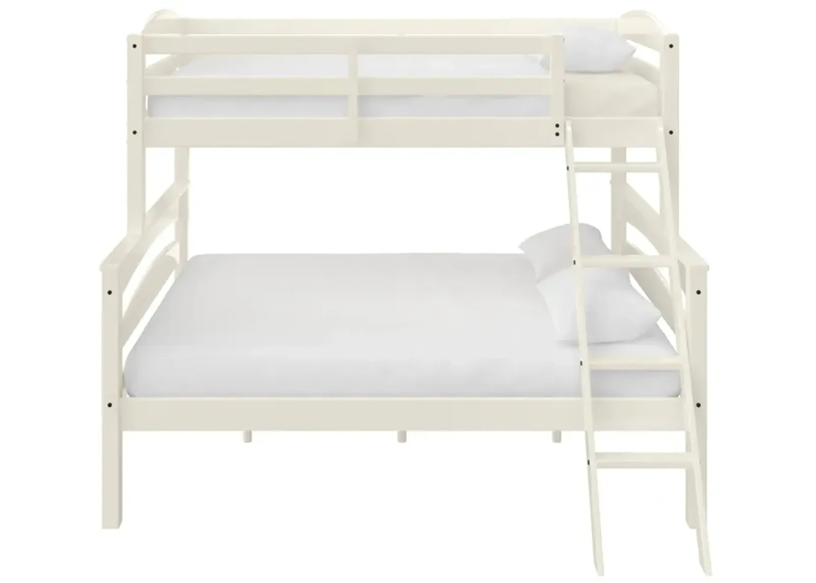 Brady Twin over Full Wooden Bunk Bed Frame with Ladder