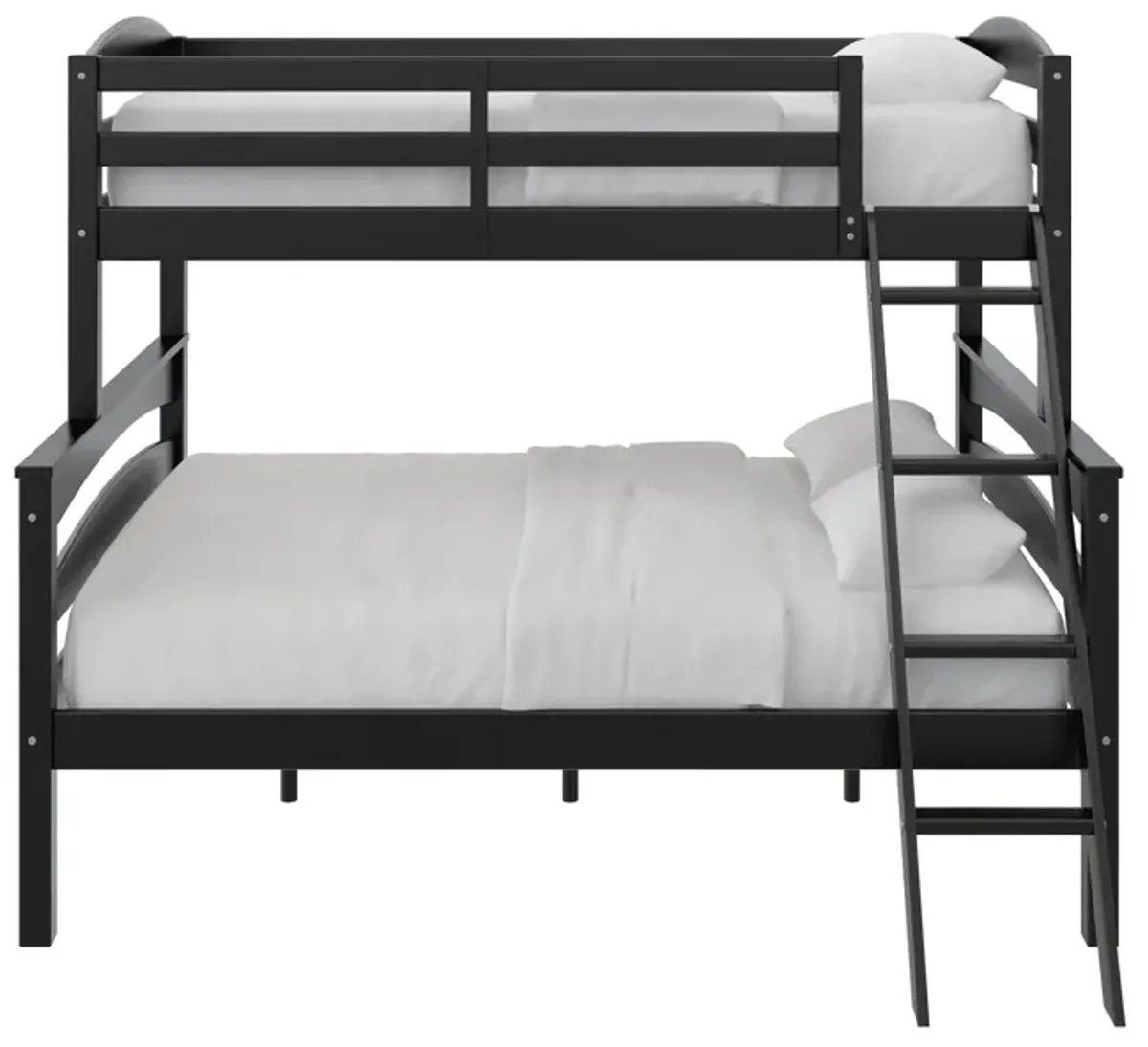 Brady Twin over Full Wooden Bunk Bed Frame with Ladder