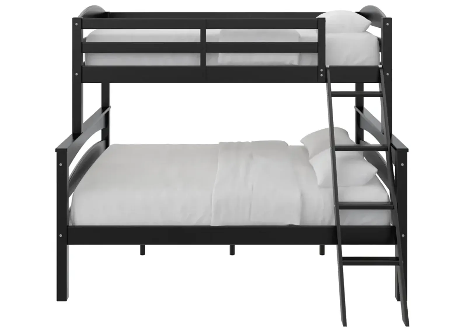 Brady Twin over Full Wooden Bunk Bed Frame with Ladder