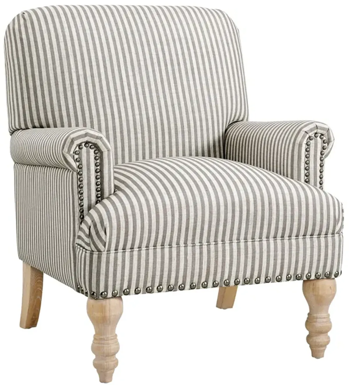 Jaya Upholstered Accent Chair with Solid Wood Feet